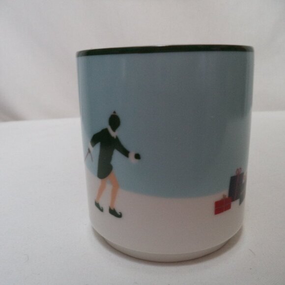 Williams Sonoma Elf Movie Christmas Mug Cup micro dish safe Presents Tree - Picture 9 of 12